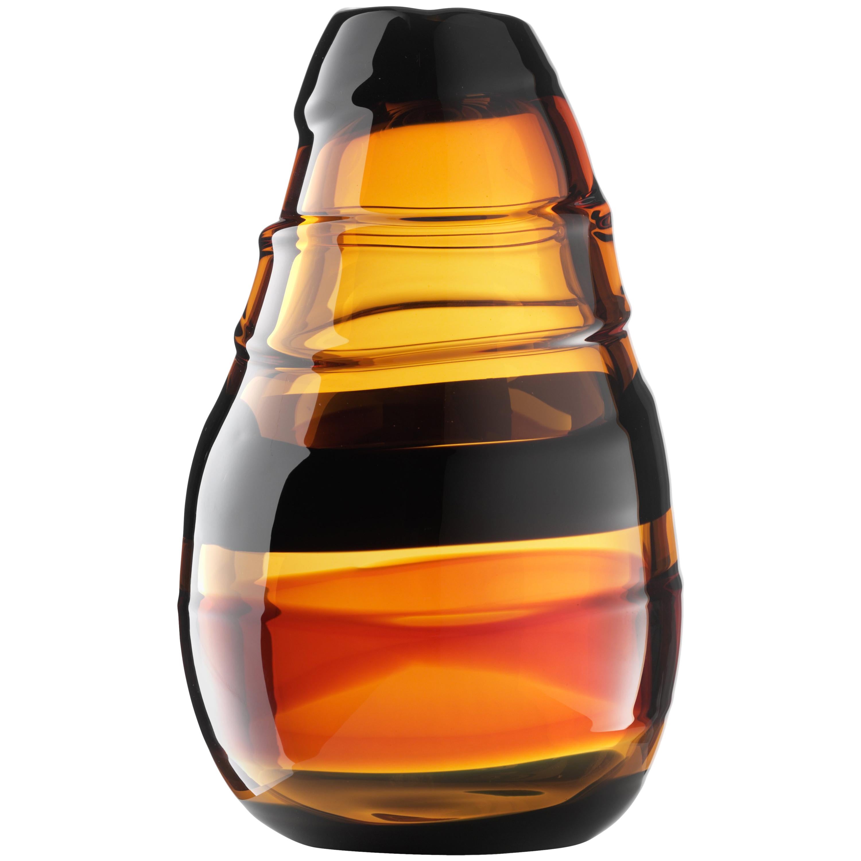 Salviati XL Large Sassi Vase in Caramel by Luciano Gaspari For Sale