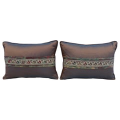 Pair of Fortuny and Silk Pillows