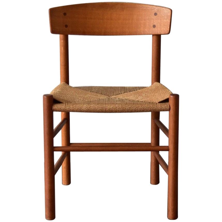 Vintage Oak Børge Mogensen Chairs Produced by J39 FDB Møbler, Denmark