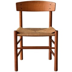 Vintage Oak Børge Mogensen Chairs Produced by J39 FDB Møbler, Denmark