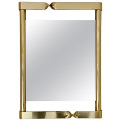 Elegant Brass Mirror, circa 1970, Italy