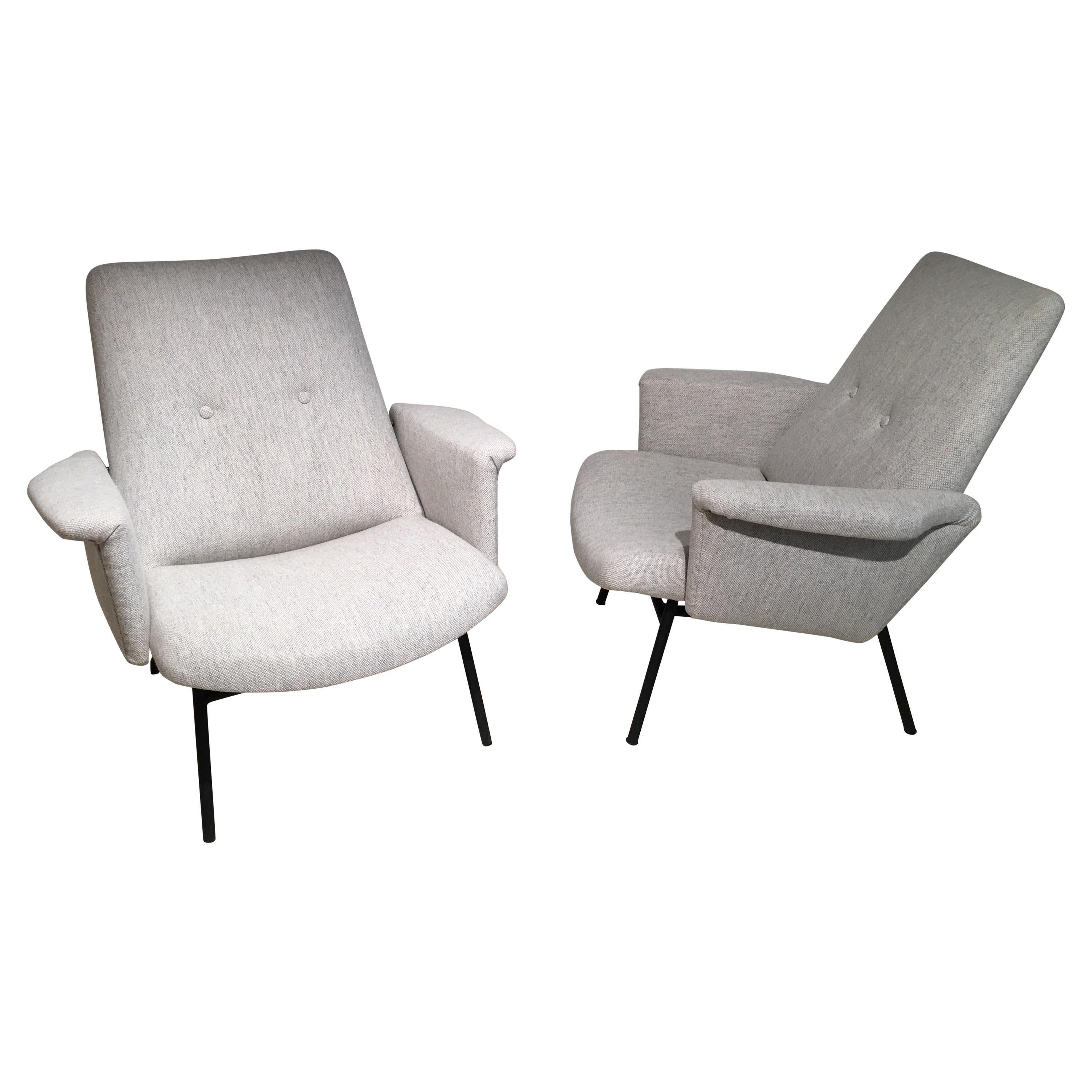Pair of Sk660 Armchairs by Pierre Guariche