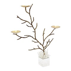 Bronze Finish Branches Candleholders