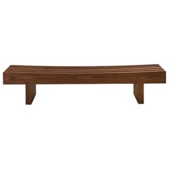 Banc Nipokawa en bois massif de noyer