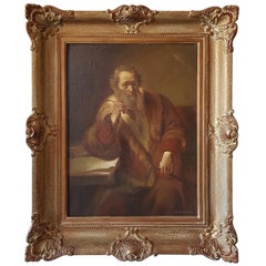19th-20th Century German Oil Painting by F. Mühthoff, The Architect