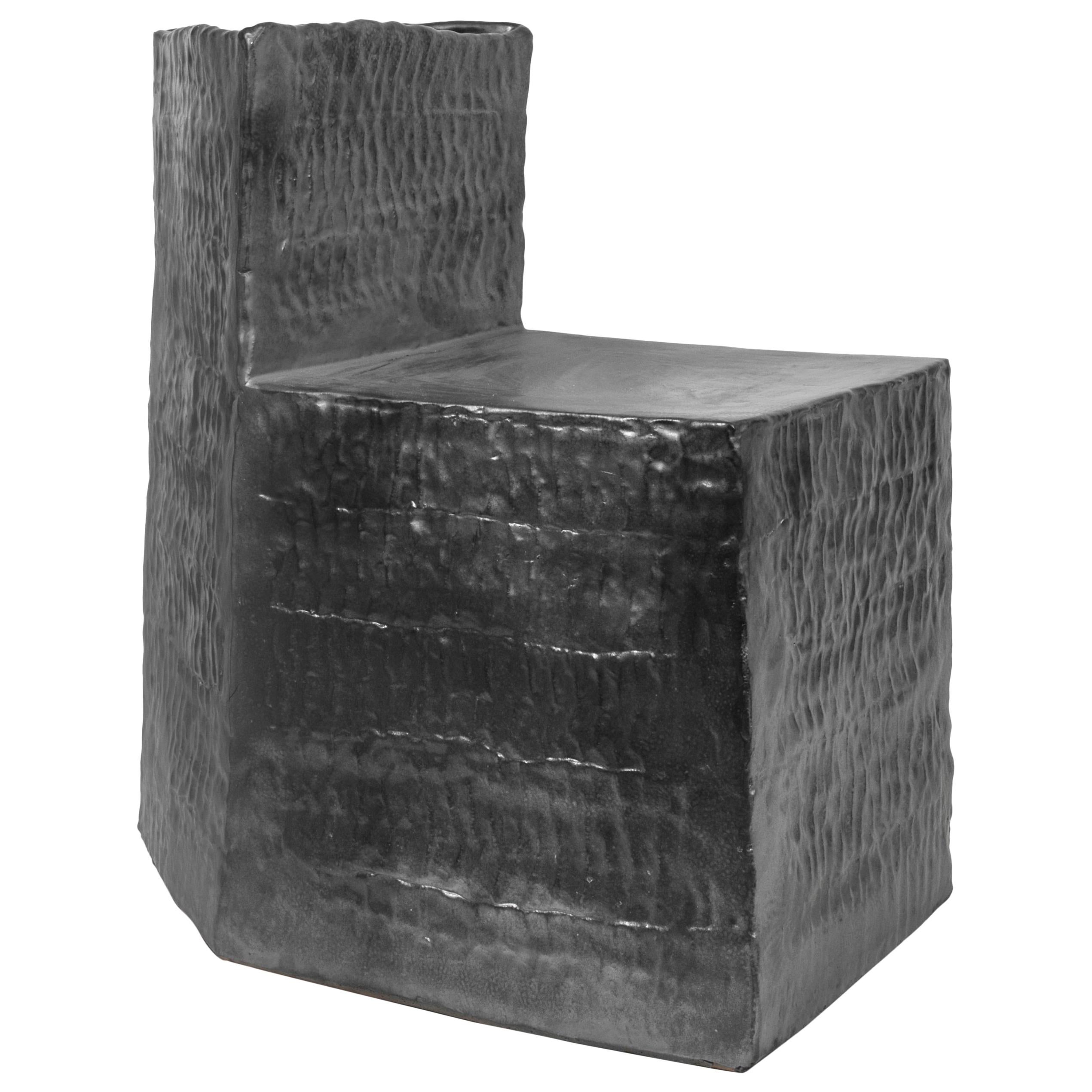Jonathan Nesci w/ Robert Pulley unique Chair Black Coppered Glaze 18/18 