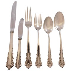 Belle Meade by Lunt Sterling Silver Flatware Set for Eight Service 56 Pieces
