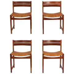 Set of Four Danish Modern Dining Chairs by Hvidt & Mølgaard