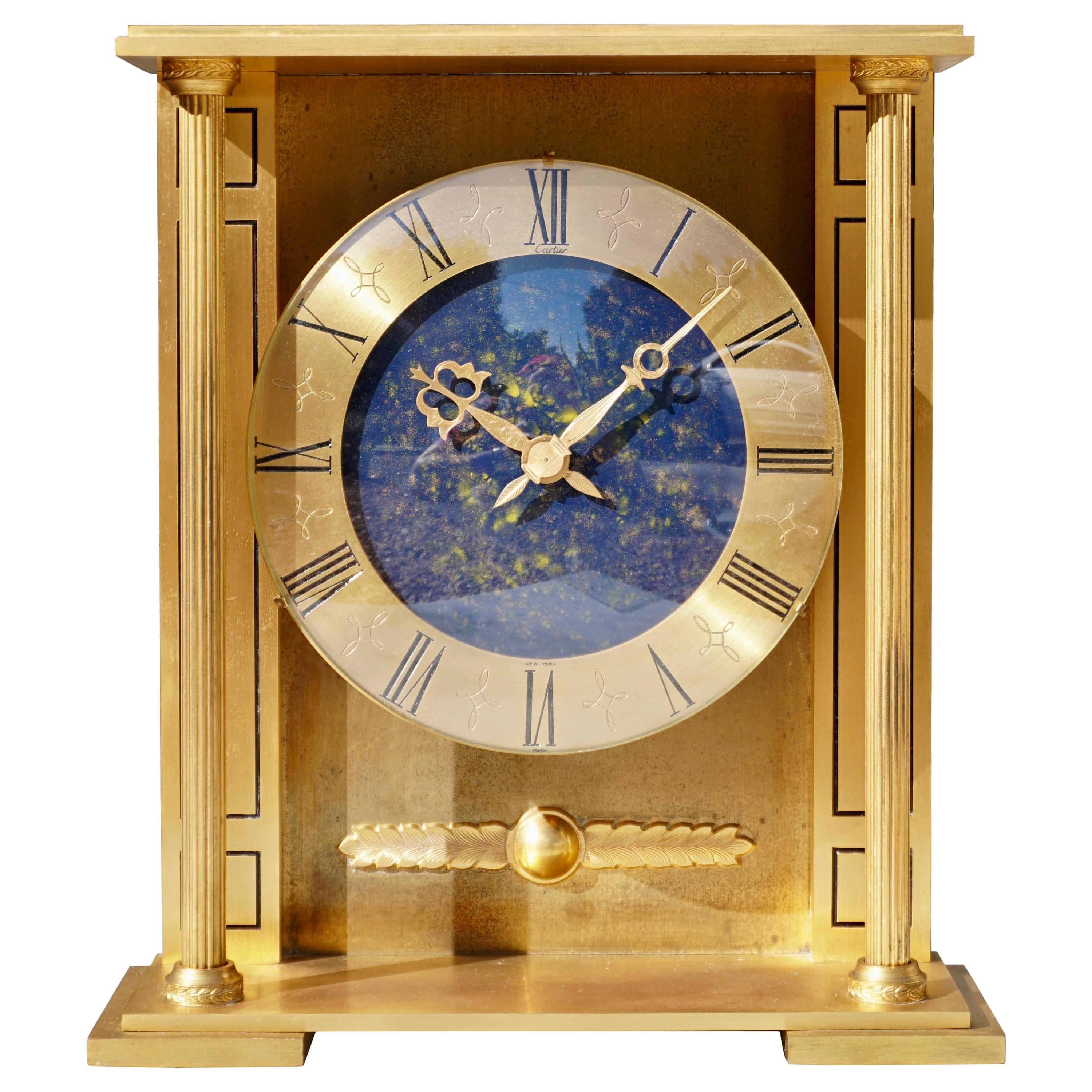 cartier mantel clock