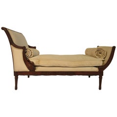 1940s French Classical Chaise Lounge