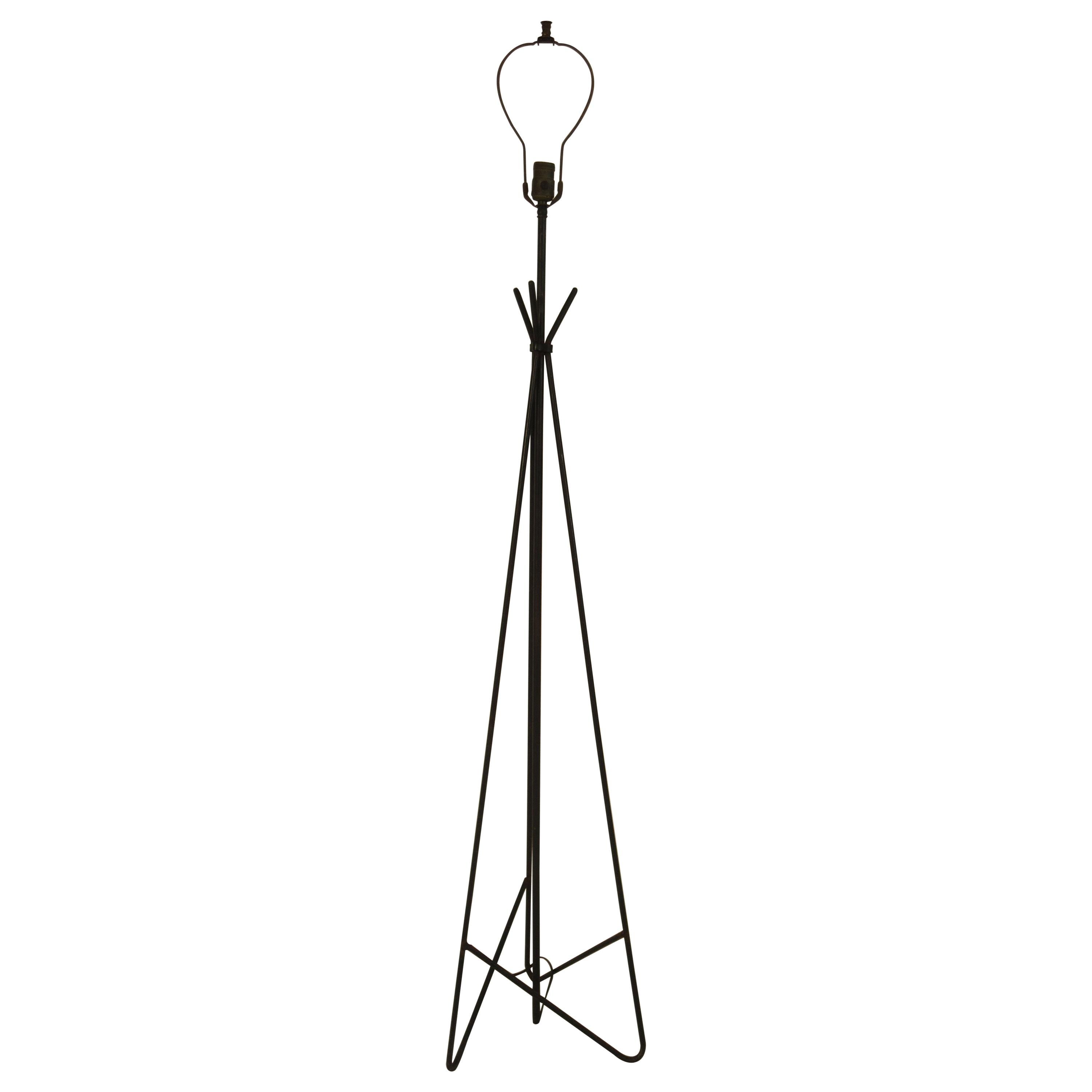 Midcentury Abstract Iron Floor Lamp