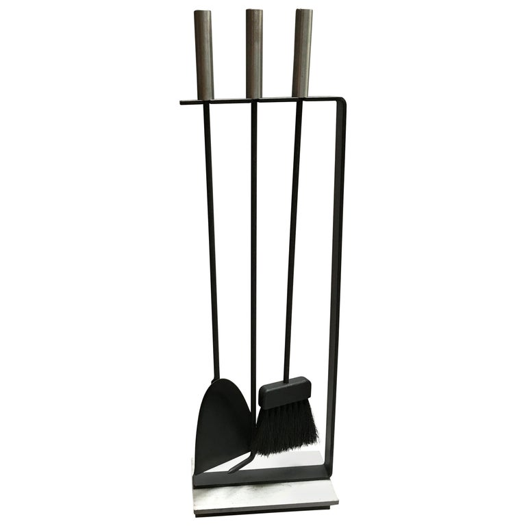 Modernist Brushed Chrome Fireplace Tools by Pilgrim Attributed to George  Nelson For Sale at 1stDibs | nelson fireplace tools, nelson fireplace tool  set, george nelson fireplace tools