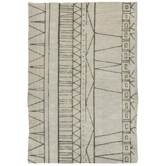Cuzco Hand-Tufted Dyed Wool Rug in Geometric Pattern