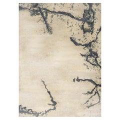 Gobi Hand-Tufted Tencel Rug in Sand and Dark Gray