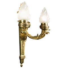 Pair of Victorian Brass Wall Lights