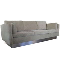 Tuxedo Sofa in Milo Baughman Style