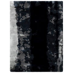 Baltic Hand-Tufted Dyed Wool Rug in Blue Gradient