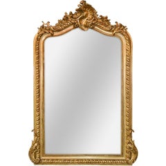 19th Century French Louis XVI Giltwood Mirror