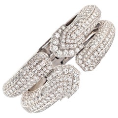 Paar Diamantarmbänder mit Scharnier von David Webb