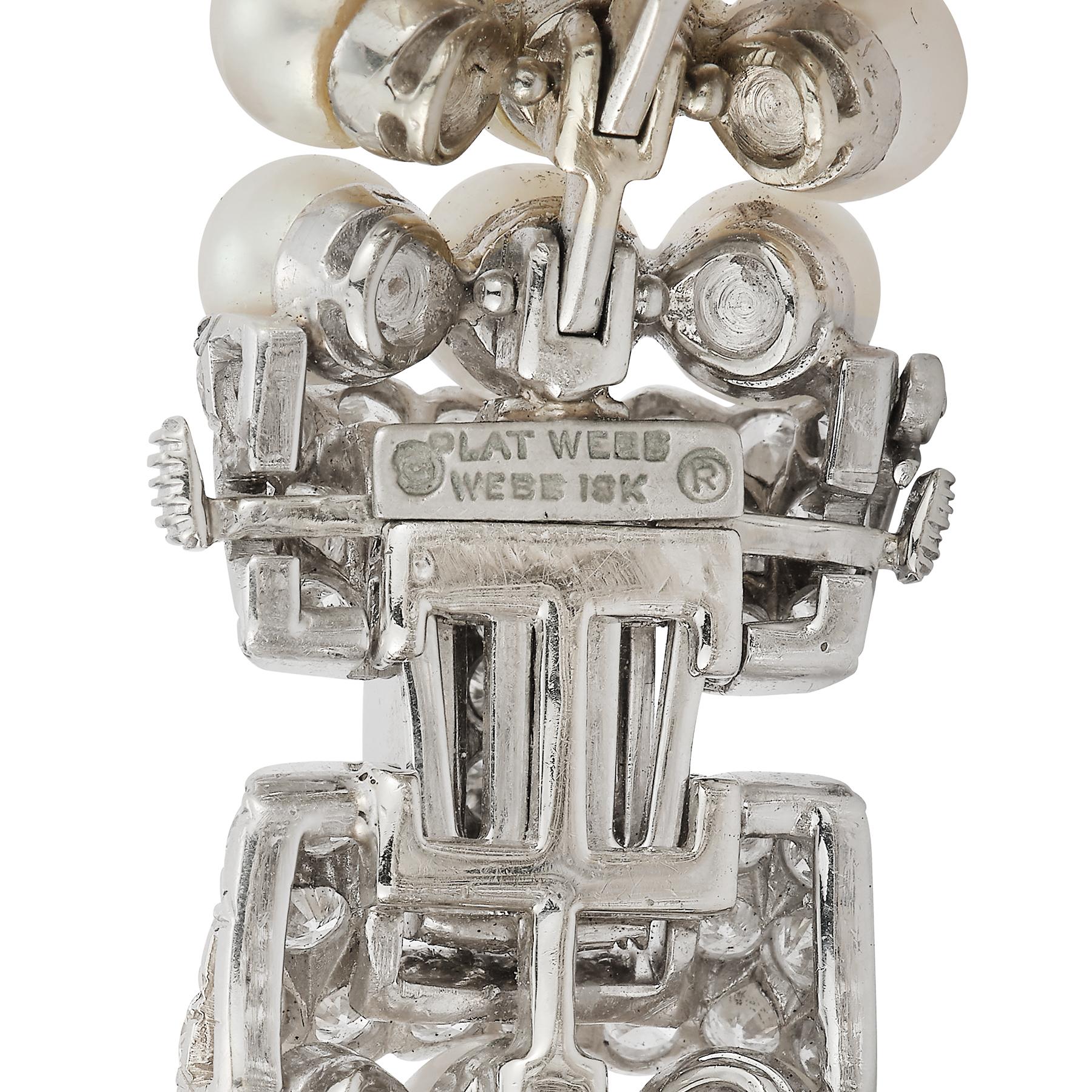 David Webb Perlen- und Diamantarmband Damen