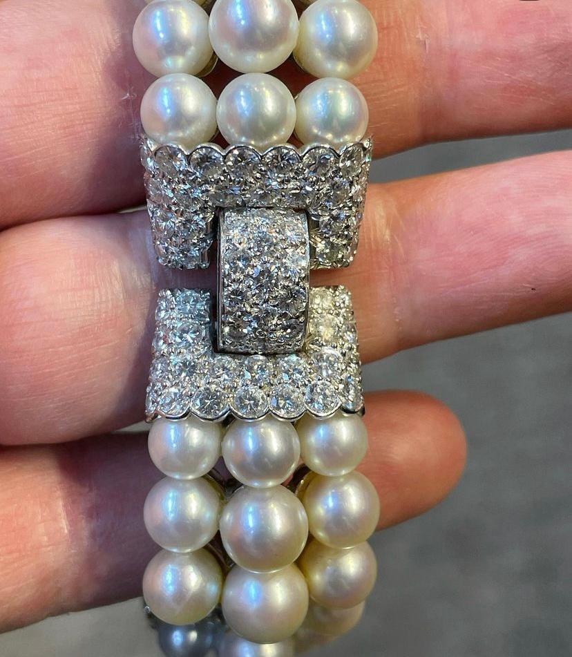 David Webb Perlen- und Diamantarmband 1