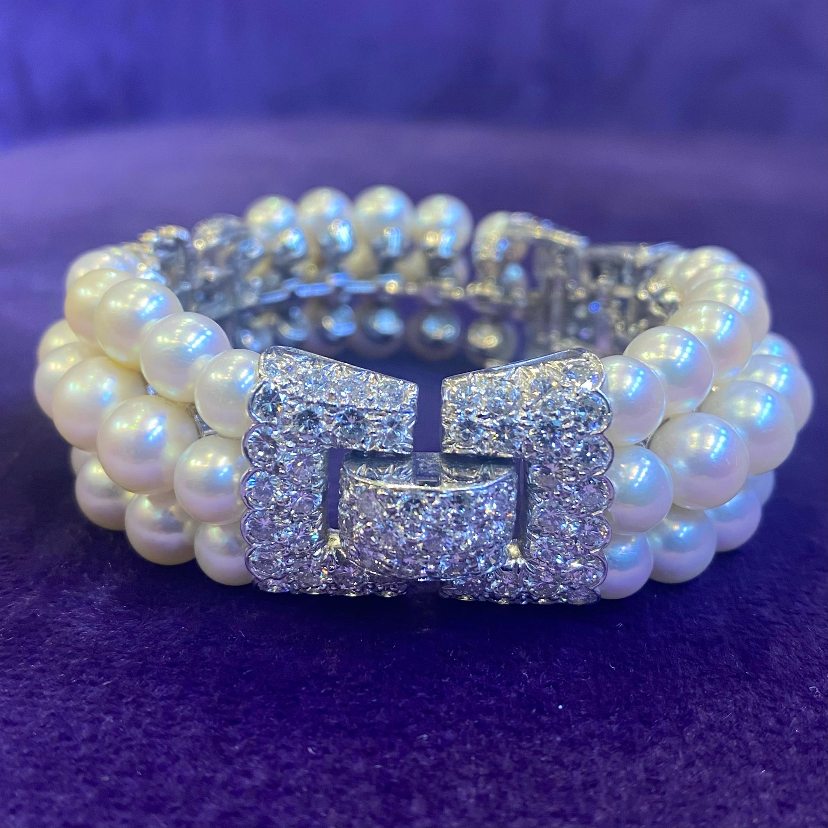 David Webb Perlen- und Diamantarmband 2