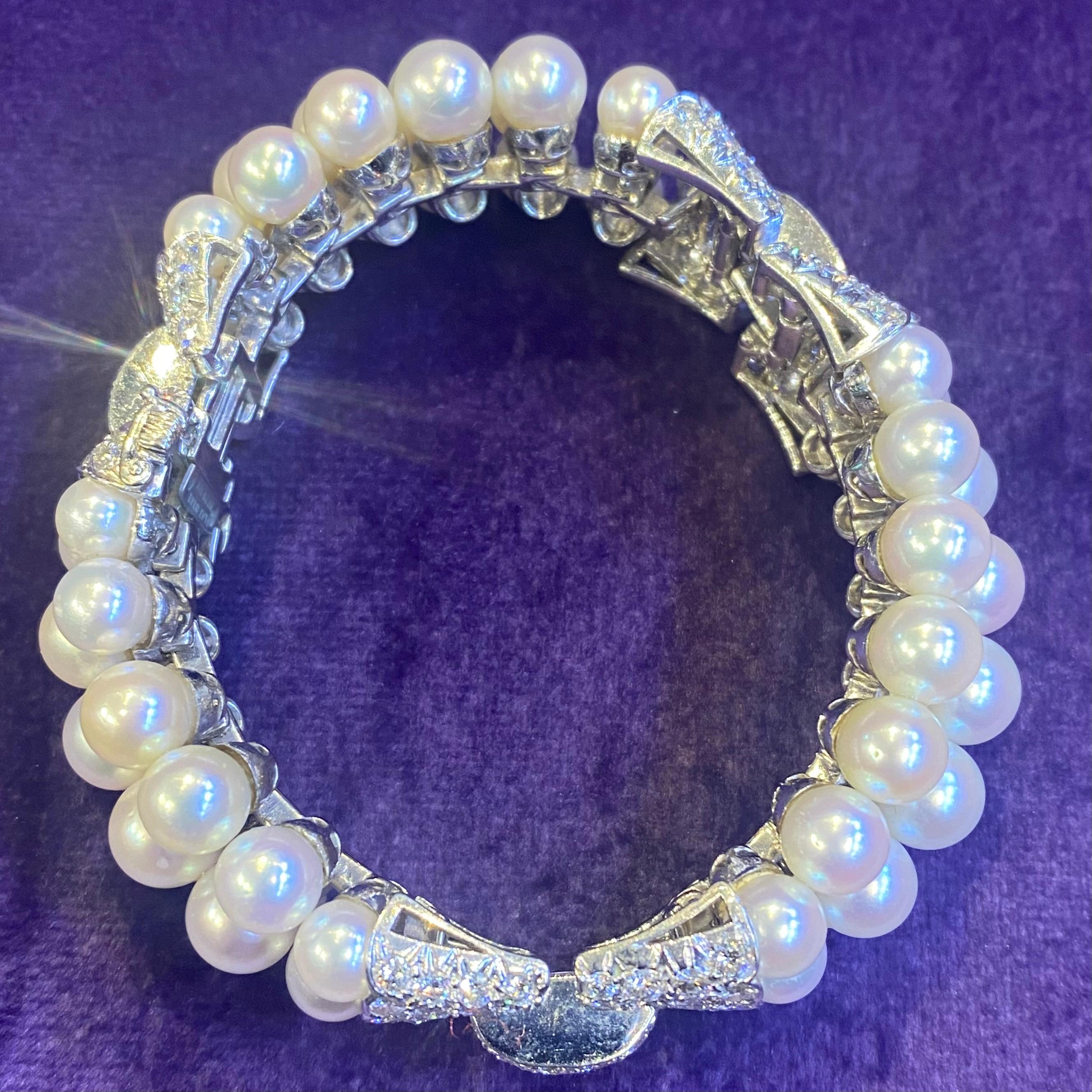 David Webb Perlen- und Diamantarmband 3