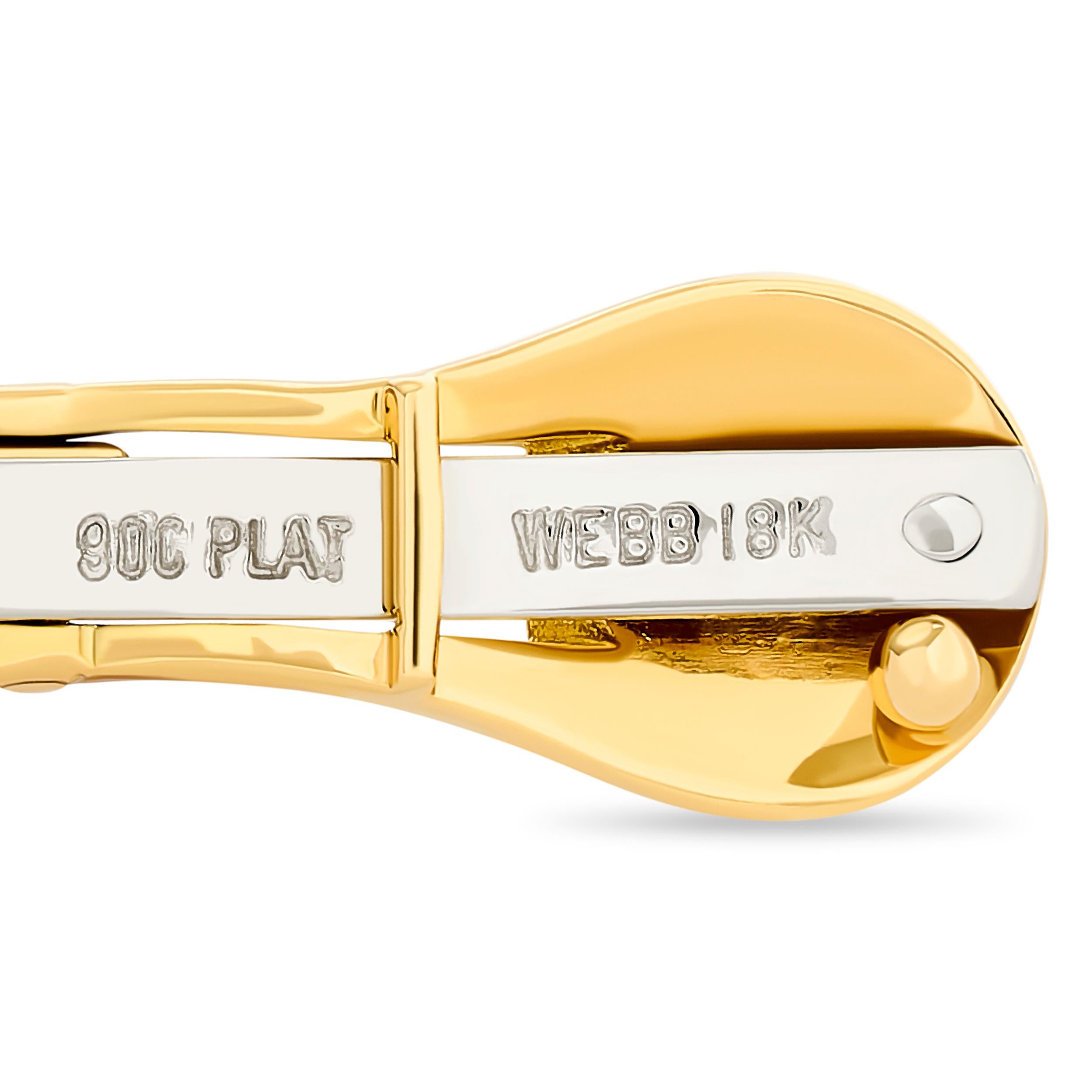 David Webb Orecchini con perle e diamanti in oro 18 carati e platino In condizioni ottime in vendita a Philadelphia, PA