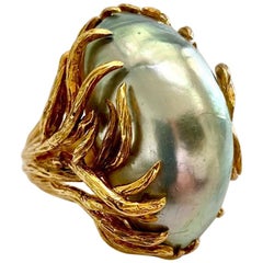 Goldring mit Perlen von David Webb