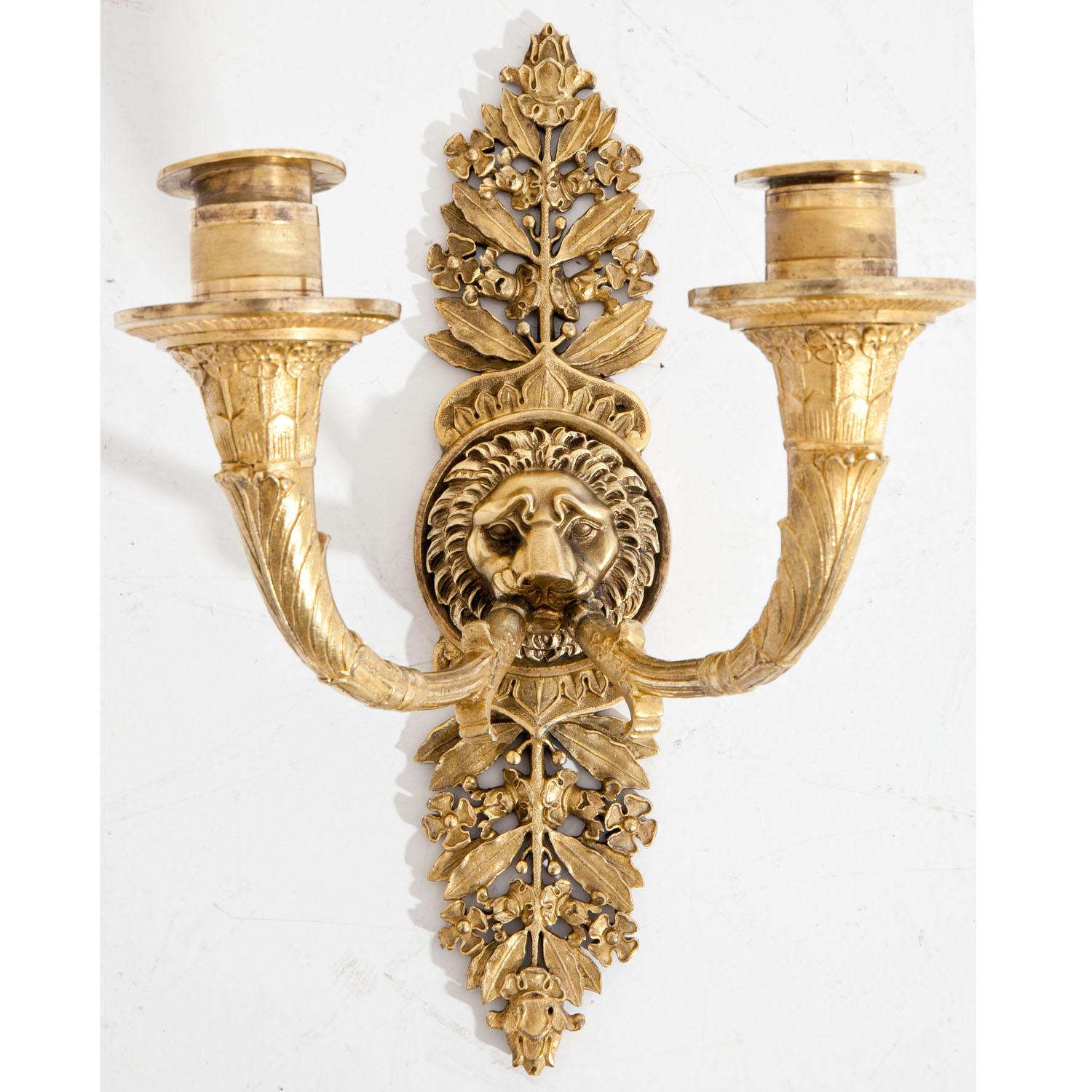 Gilt-Bronze Wall Appliques, France 4