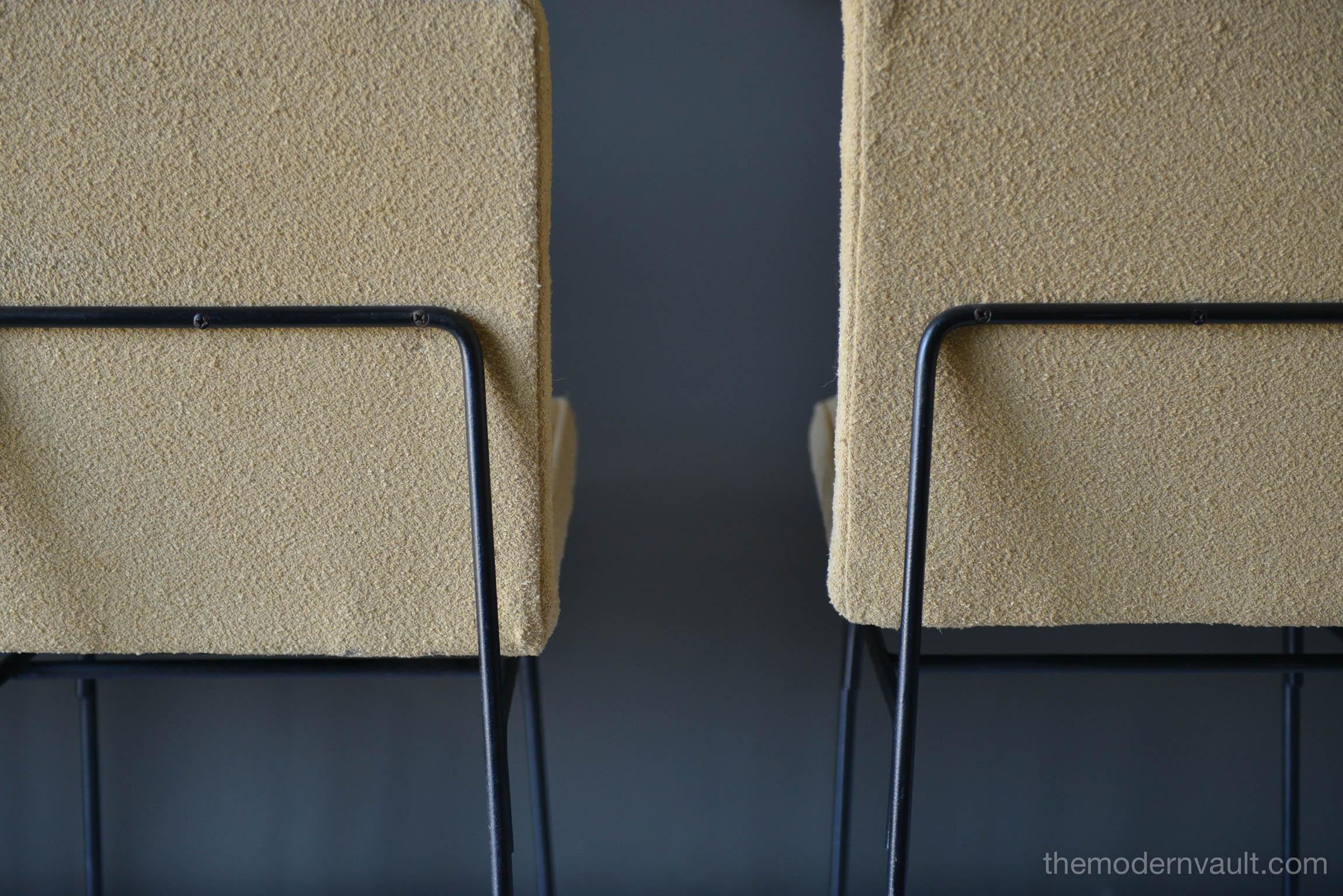 Set of Four Iron Dining Chairs by Allan Gould, circa 1955 3