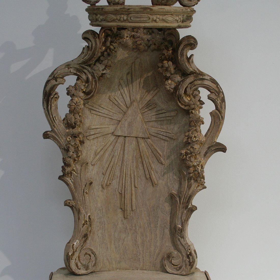 French 18th Century Weathered Oak Baroque Altar 5