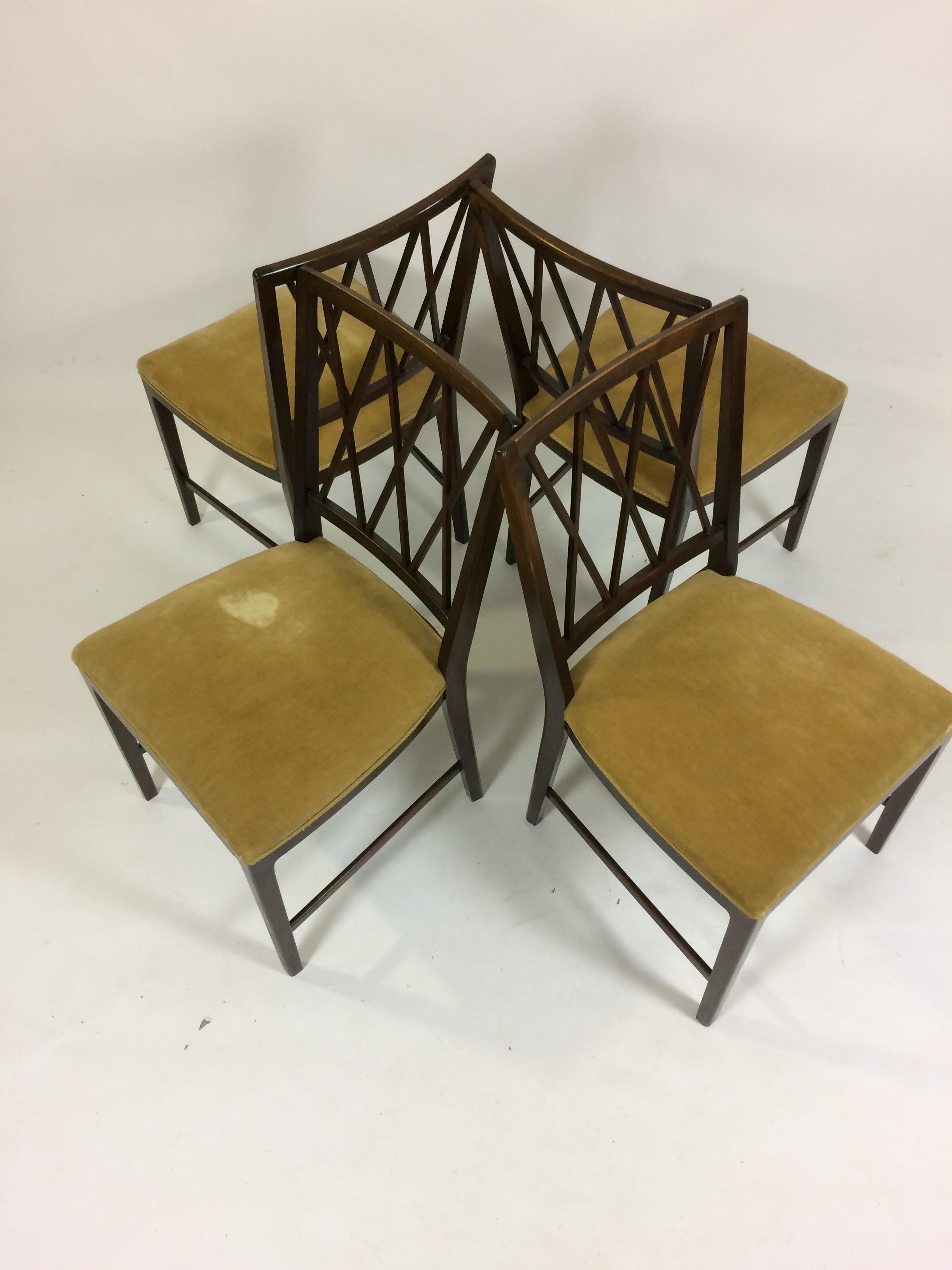 1950´s Six Ole Wanscher Dining Chairs in Tanned Beech - Choice of Upholstery 4