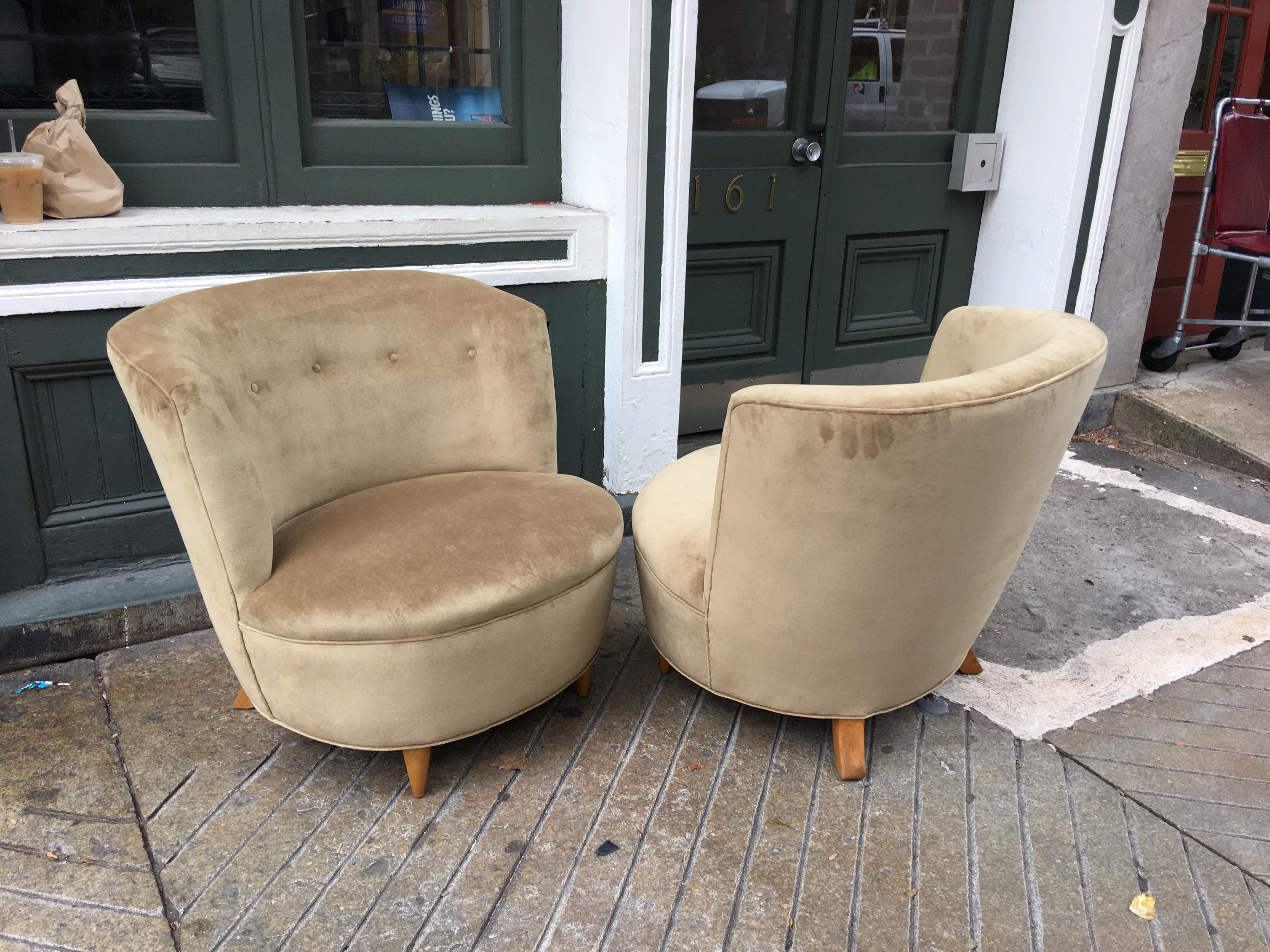 Barrel Chairs in the Style of Billy Haines 3