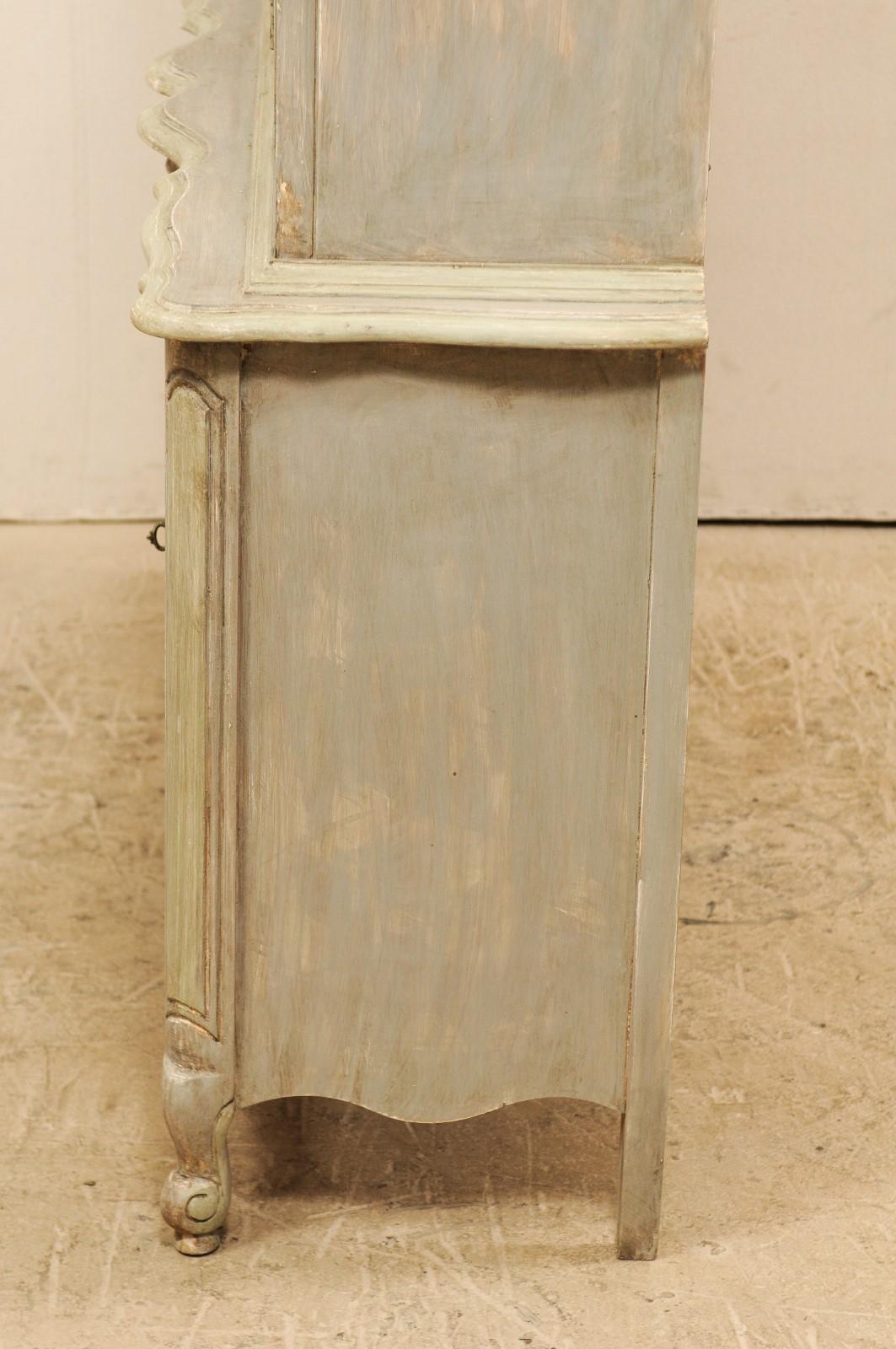French Style Mid-20th Century Wood and Glass Display and Storage Cabinet 3