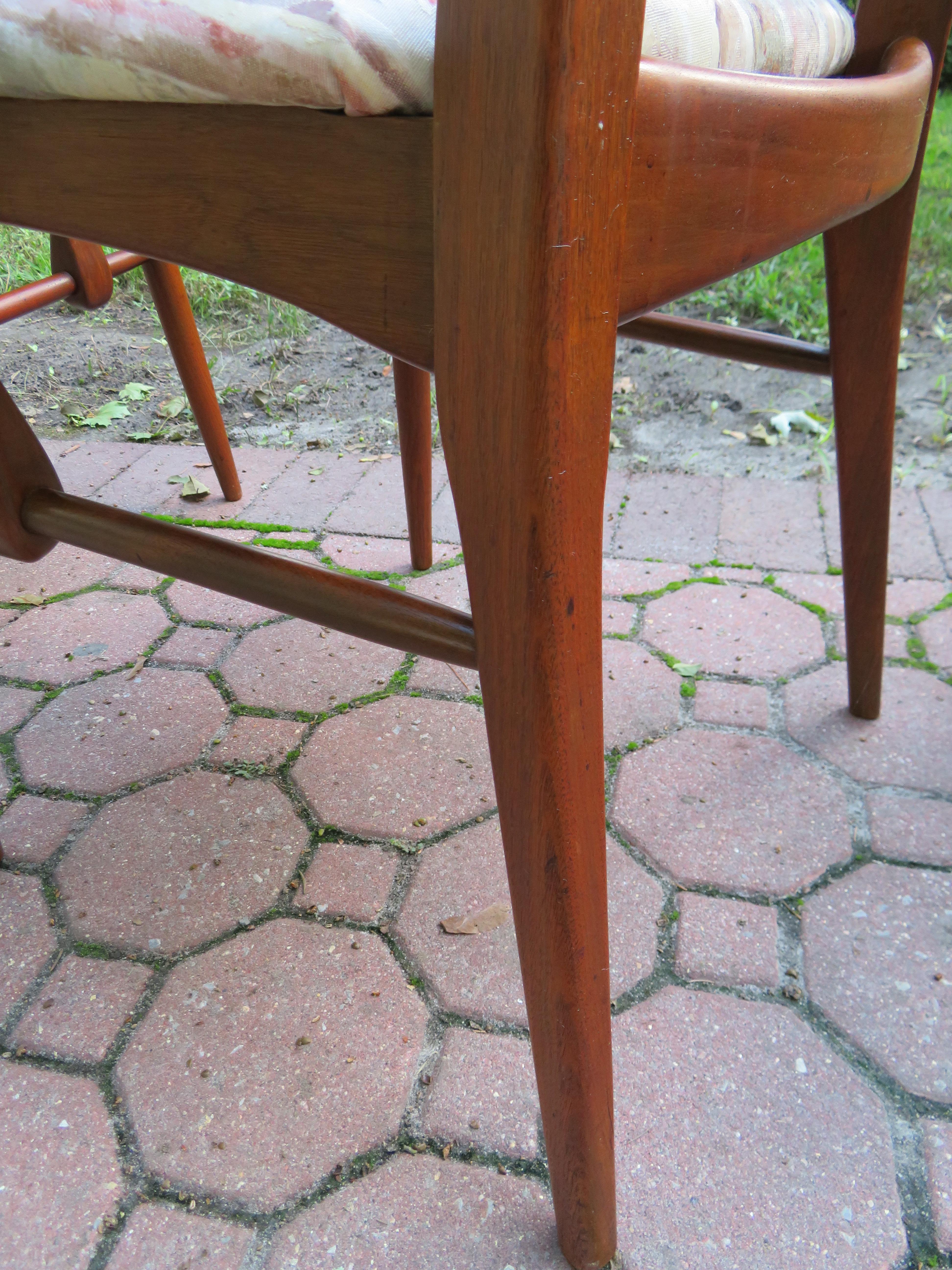 Set of Six Koefoeds Hornslet Teak Dining Chairs Midcentury Danish For Sale 4