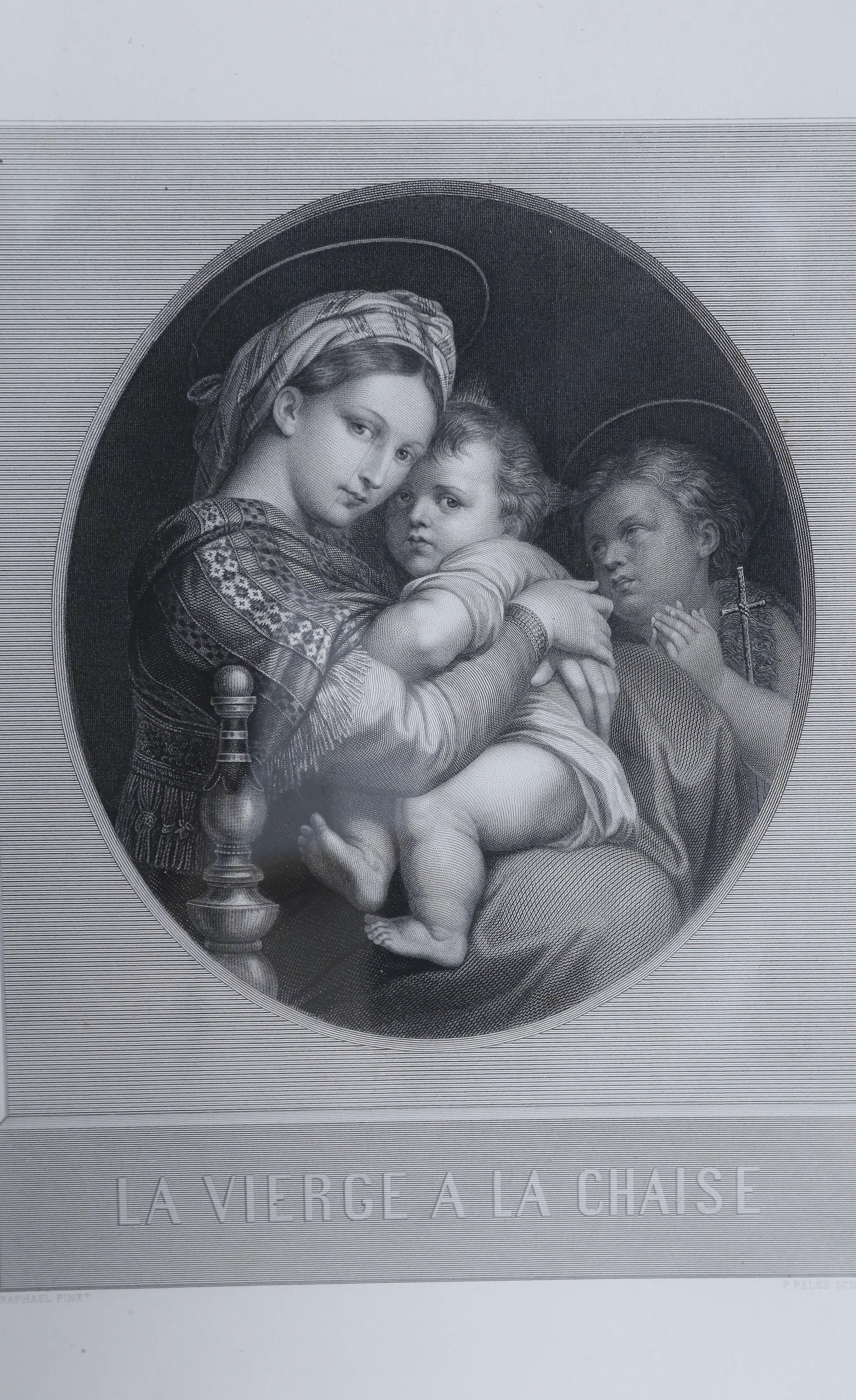 Set of 11 Framed Furne & Perrotin Engravings of Raphael Paintings circa 1850 3