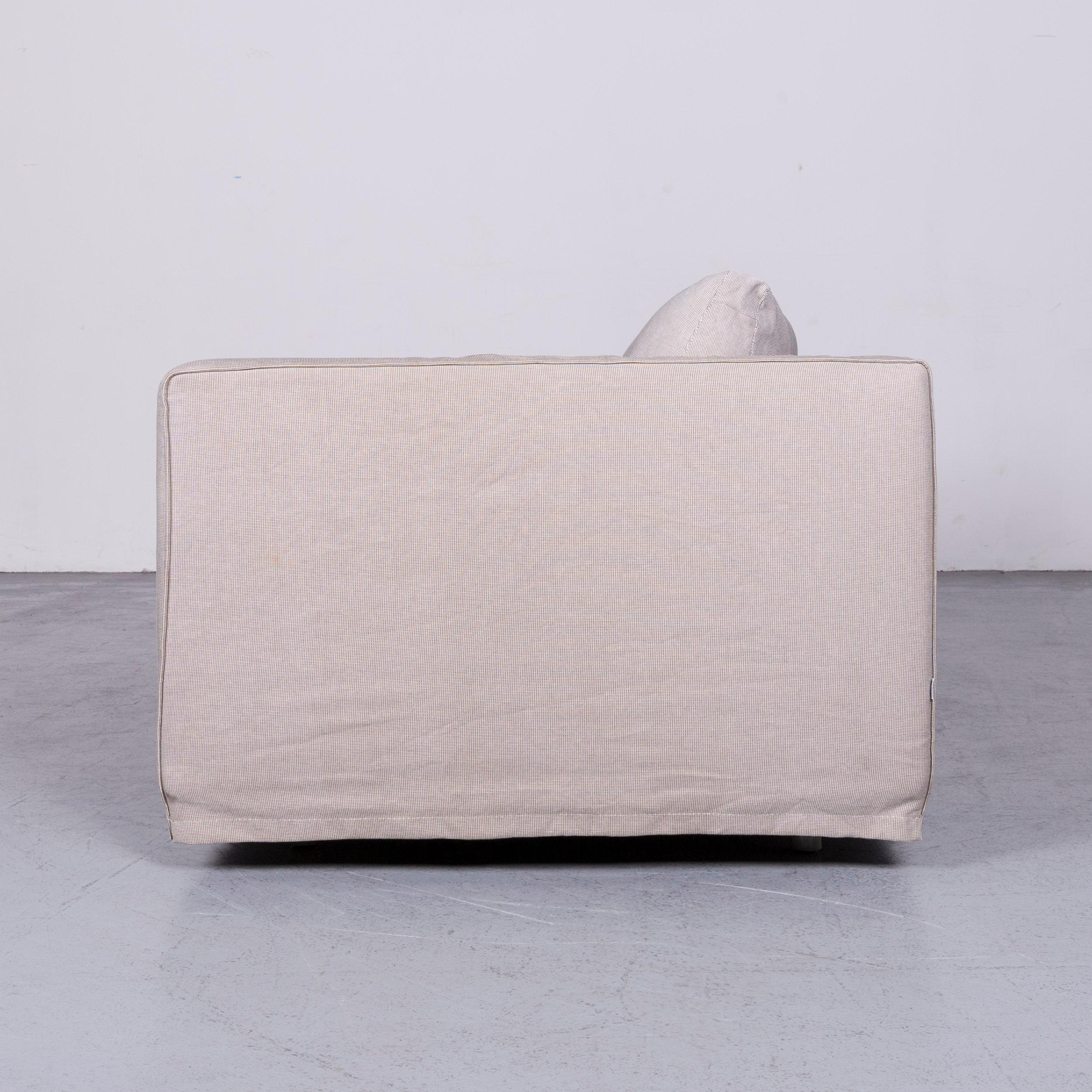 B&B Italia Basiko Fabric Sofa Grey Two-Seat Couch For Sale 5