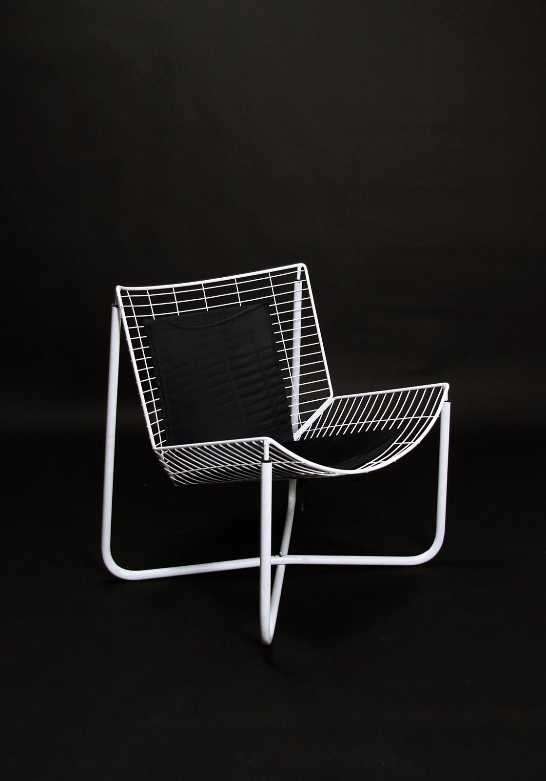 White Jarpen Wire Lounge Chair by Niels Gammelgaard for Ikea, 1983 1