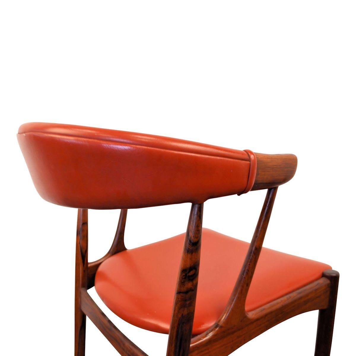 Vintage Johannes Andersen Palisander Armrest Chairs, Set of Four 5