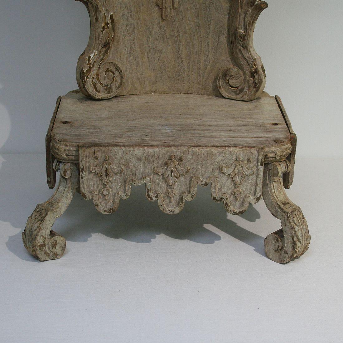 French 18th Century Weathered Oak Baroque Altar 7