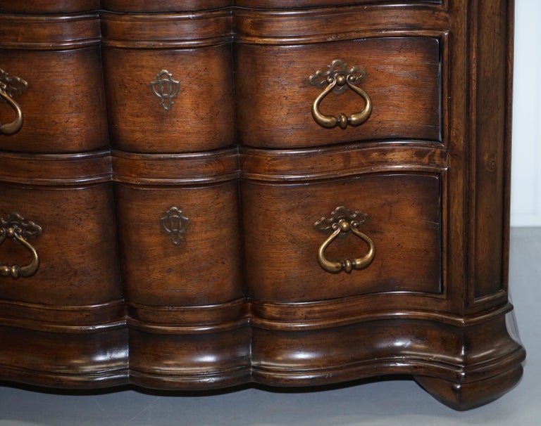 Stunning Carved Wood Thomasville Lucca Chest Of Drawers Marble Top