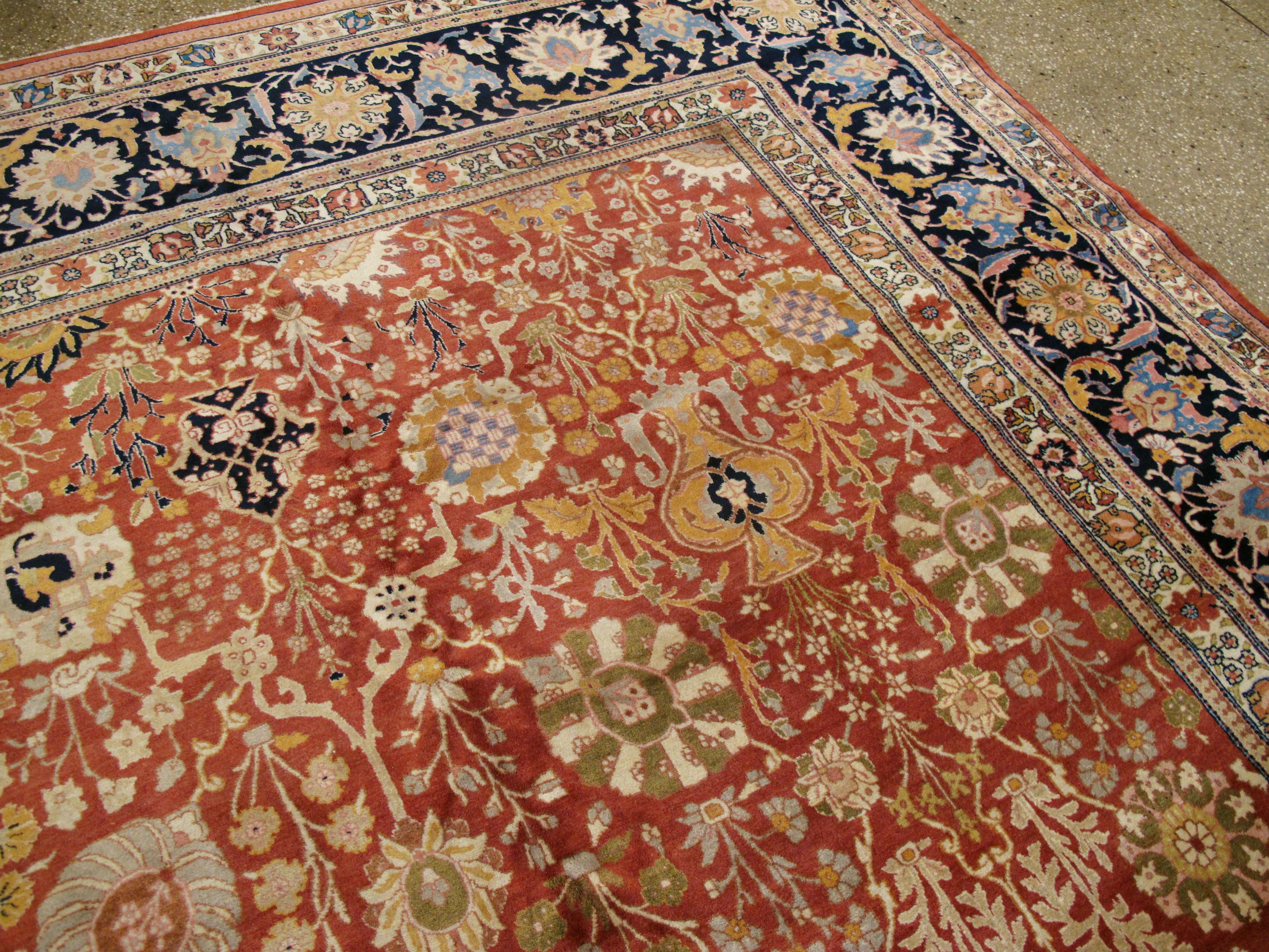 Vintage Persian Tabriz Carpet 6