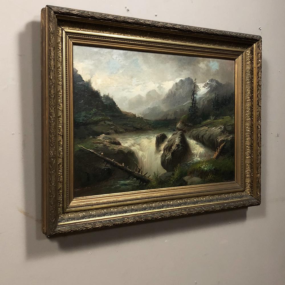 Pair of 19th Century Framed Oil Paintings on Canvas by Regnier 5