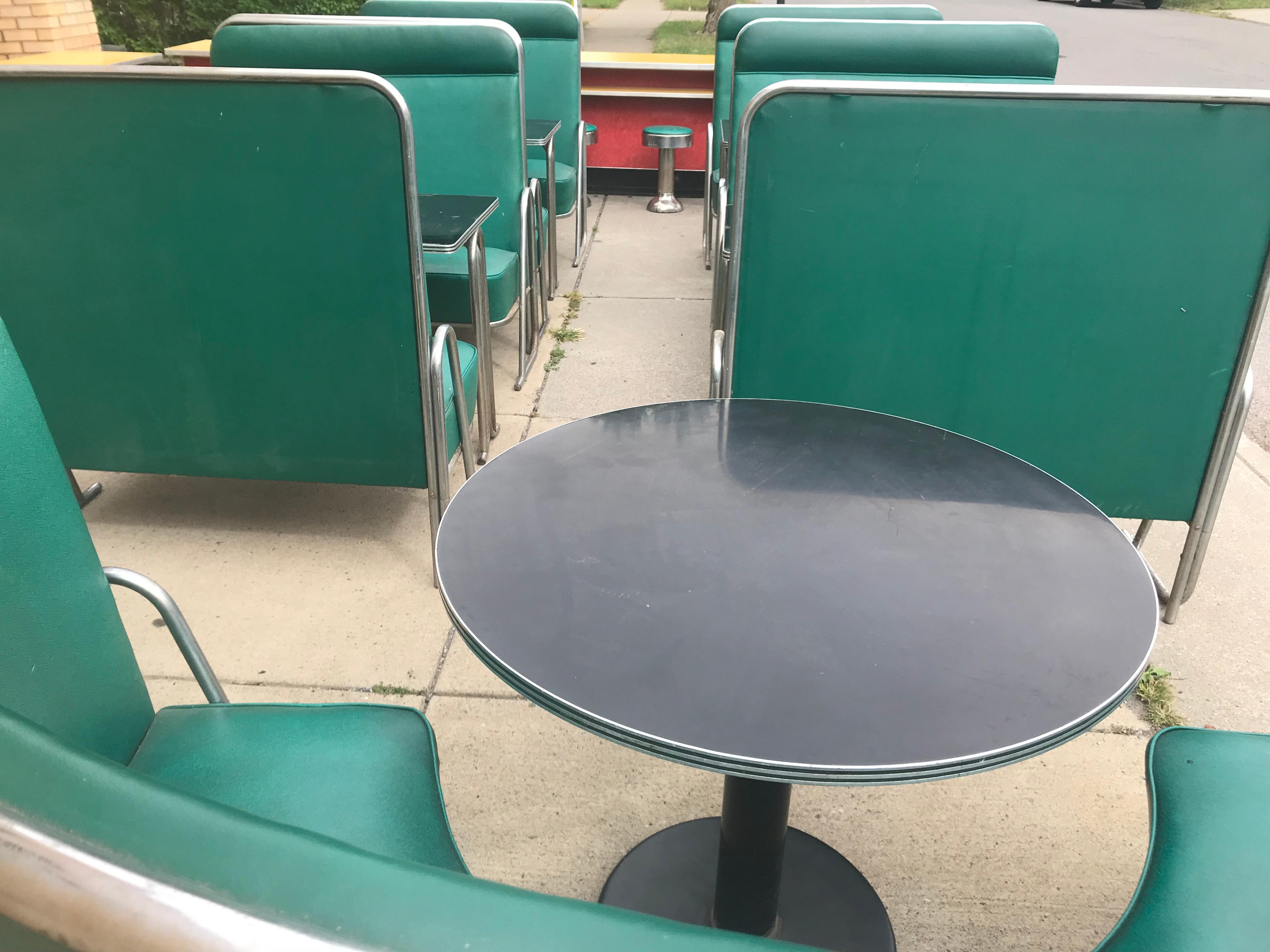 Original Art Deco Diner, Seats 40 Designed by Wolfgang Hoffmann for Howell 1930s 7
