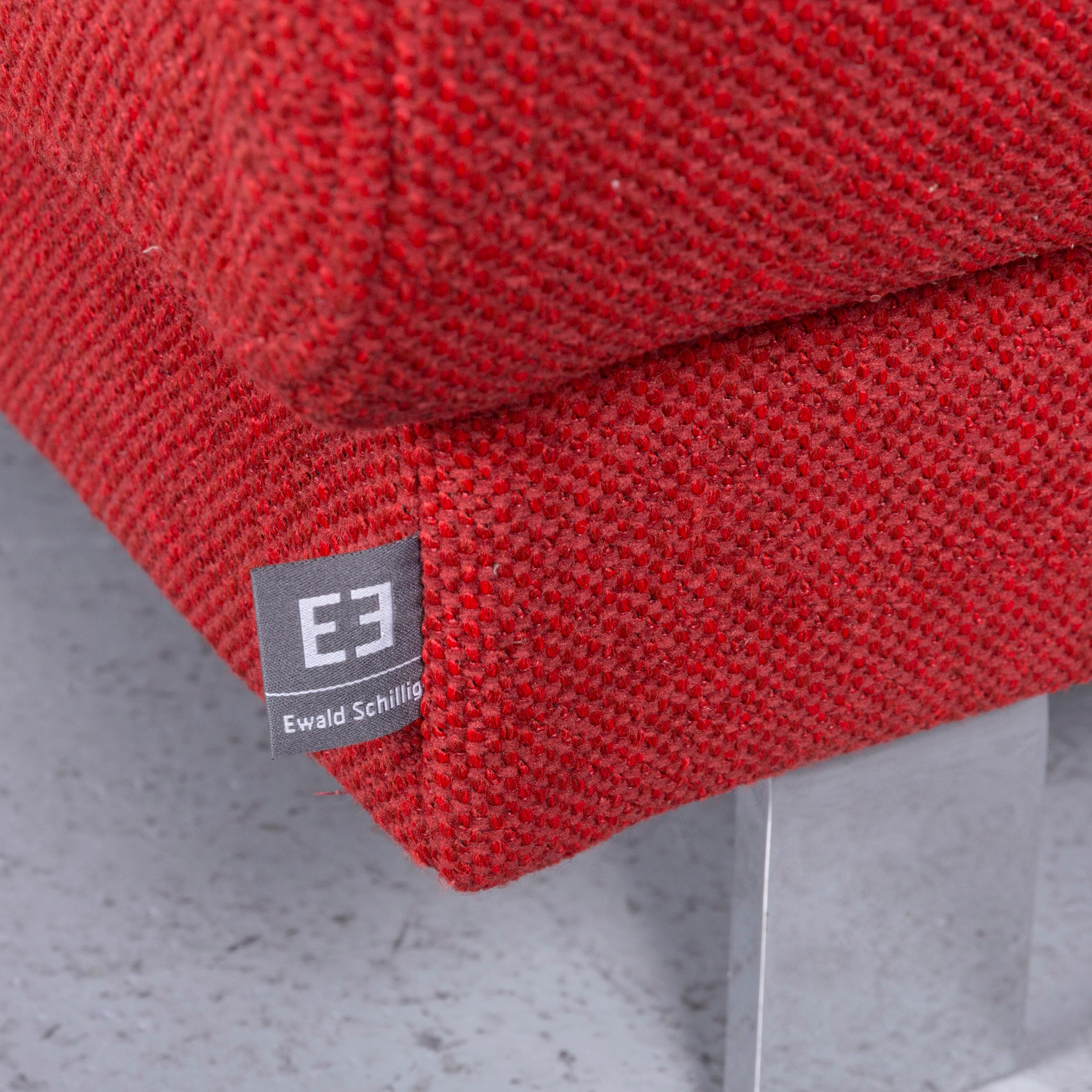 Ewald Schillig Brand Face Designer Sofa Fabric Red Corner Couch For Sale 4