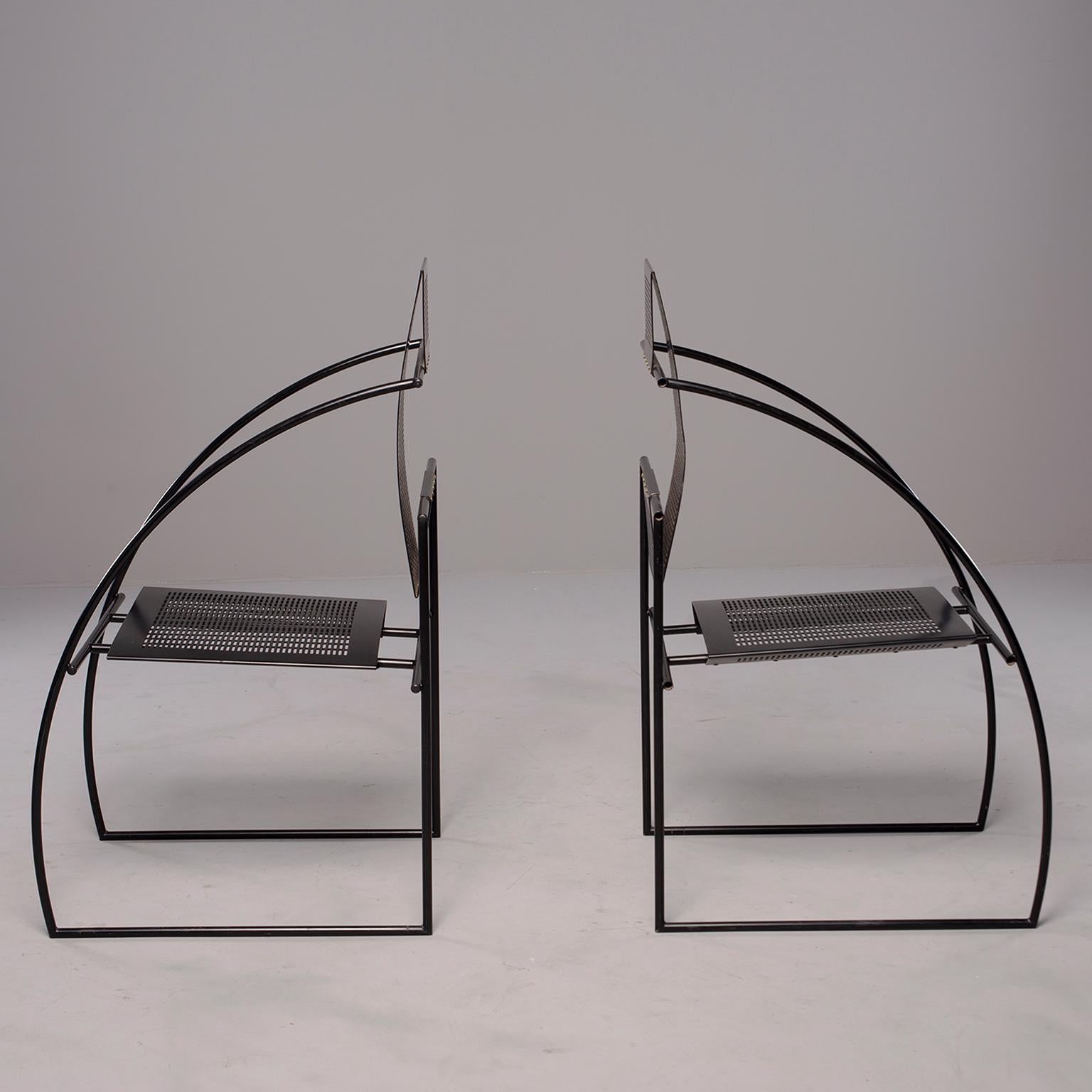 Set of Eight Alias Italian Mario Botta Quinta Op Art Chairs 6