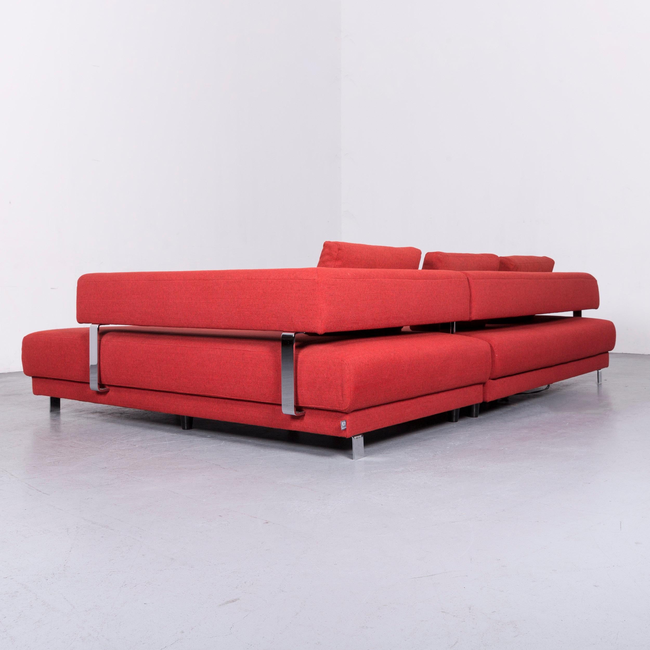 Ewald Schillig Brand Face Designer Sofa Fabric Red Corner Couch For Sale 5