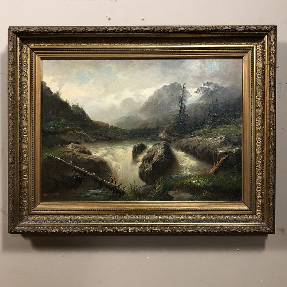 Pair of 19th Century Framed Oil Paintings on Canvas by Regnier 7