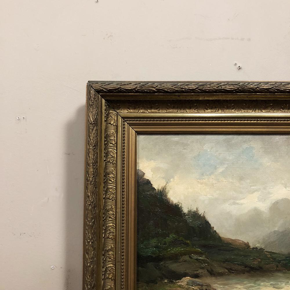 Pair of 19th Century Framed Oil Paintings on Canvas by Regnier 8